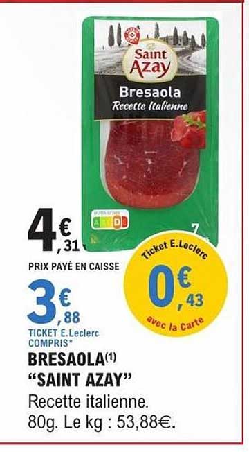 Saint Azay Bresaola