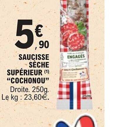 SAUCISSE SÈCHE SUPÉRIEUR "COCHONOU