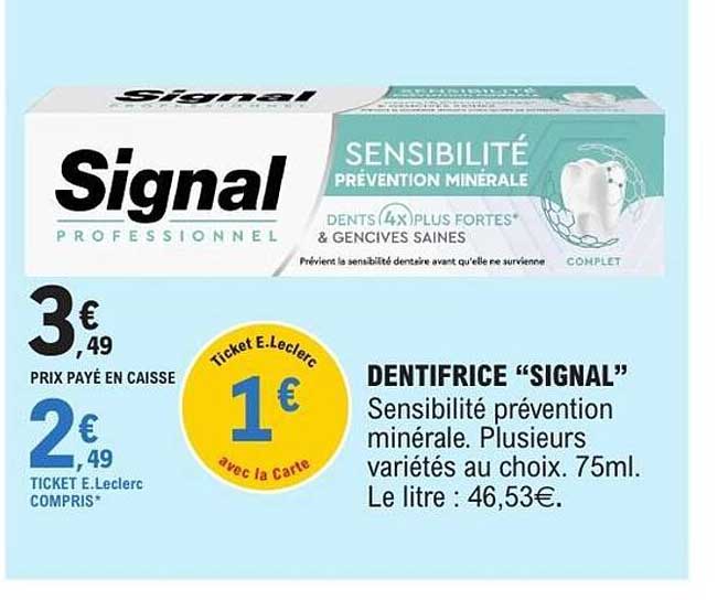 Signal Sensibilité prévention minérale