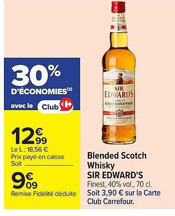 SIR EDWARD'S Blended Scotch Whisky