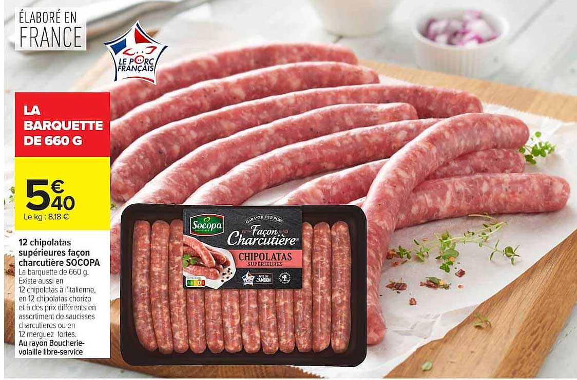 Socopa Chipolatas supérieures