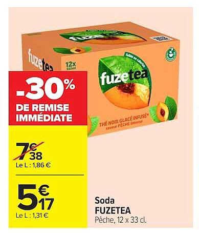 Soda FUZETEA Pêche