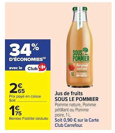 Sous le Pommier Jus de fruits