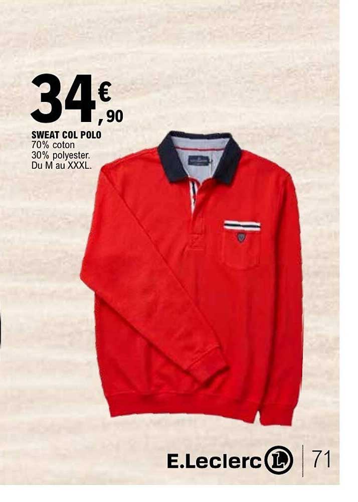 SWEAT COL POLO
