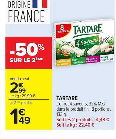 TARTARE Coffret 4 saveurs