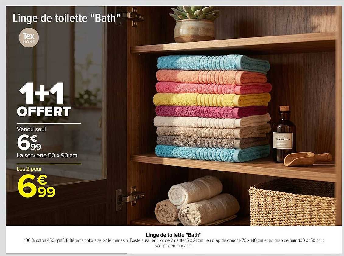 Tex Home Linge de toilette Bath