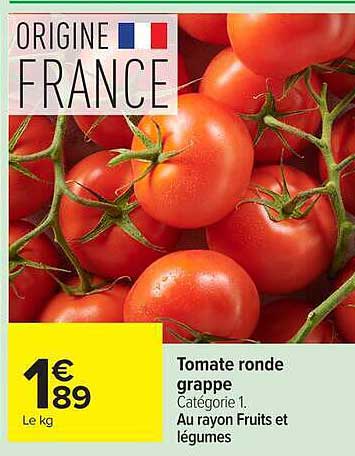 Tomate ronde grappe