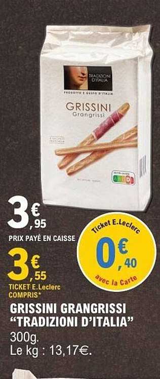 TRADIZIONI D'ITALIA GRISSINI Grangrissi