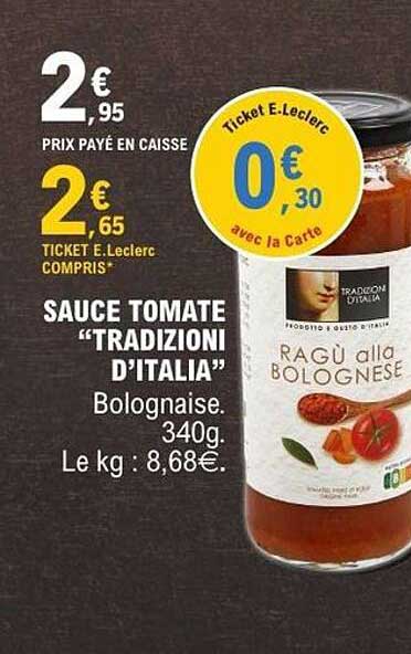 Tradizioni d'Italia Ragù alla Bolognese