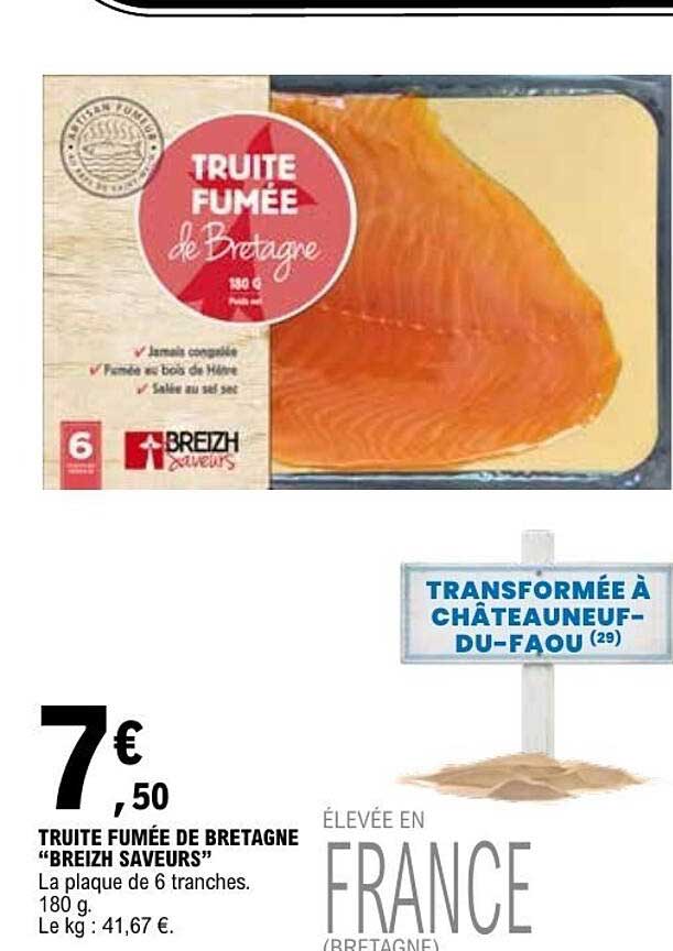 TRUITE FUMÉE de Bretagne