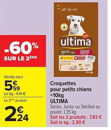Ultima Croquettes pour petits chiens