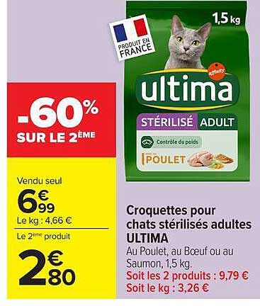 Ultima Stérilisé Adult Poulet