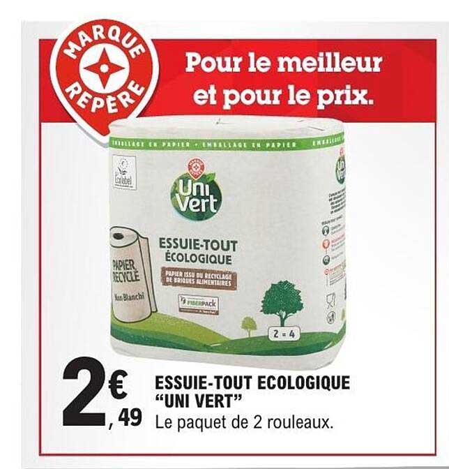 Uni Vert Essuie-tout écologique