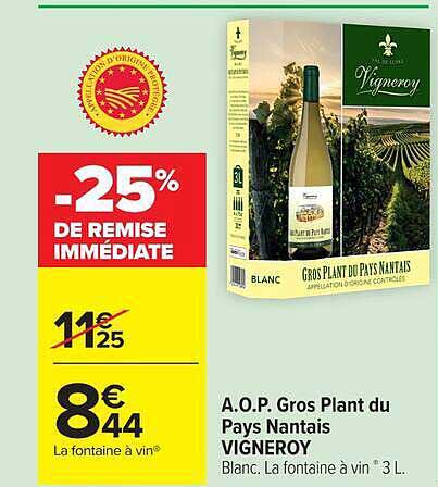 Vigneroy Gros Plant du Pays Nantais