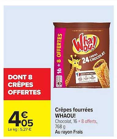WHAOU! Crêpes fourrées