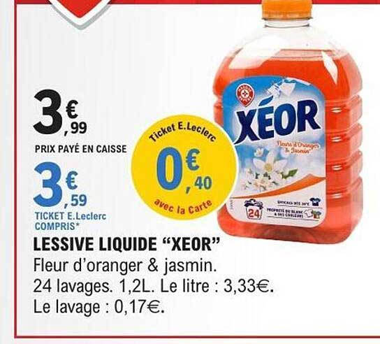 XEOR LESSIVE LIQUIDE