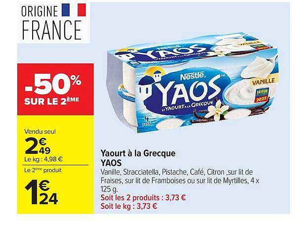 YAOS Yaourt à la Grecque