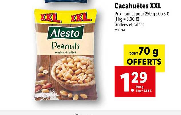 Cacahuètes Alesto Xxl