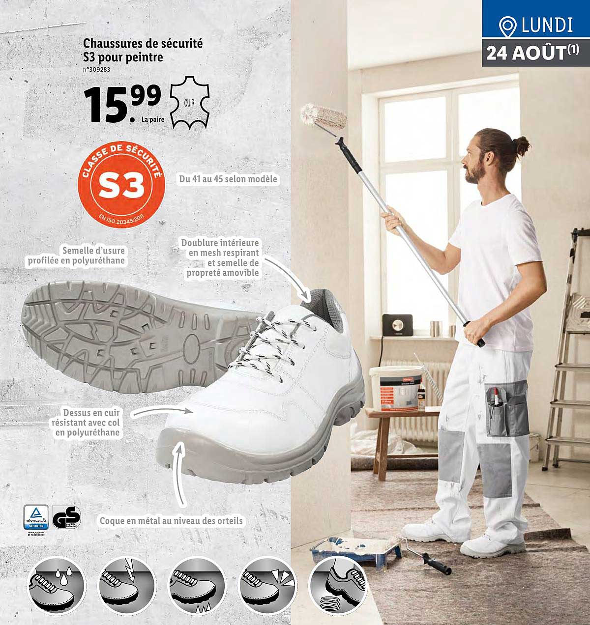 chaussures de sécurité s3 pour peintre