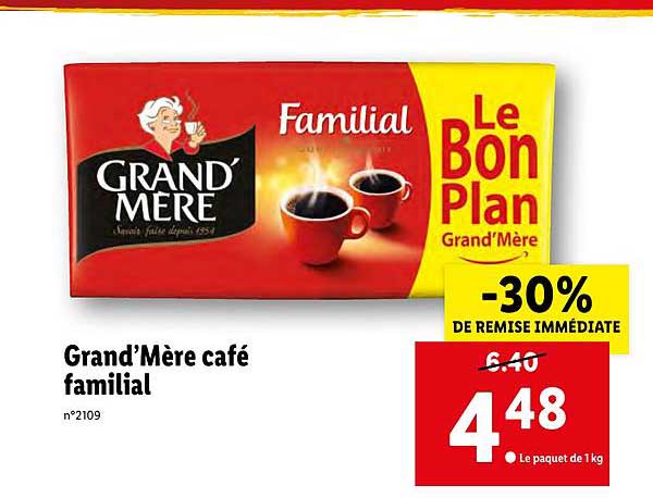 Grand'mère Café Familial -30% De Remise Immédiate