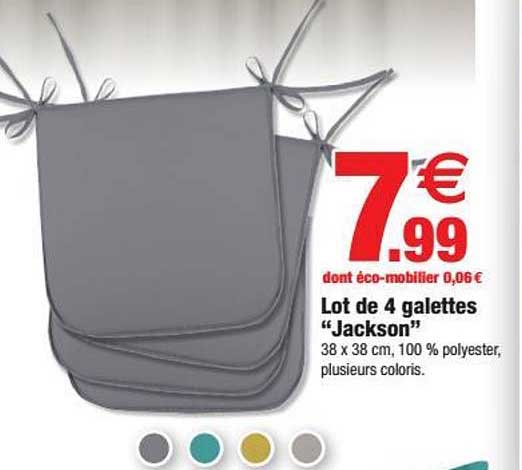 lot de 4 galettes jackson