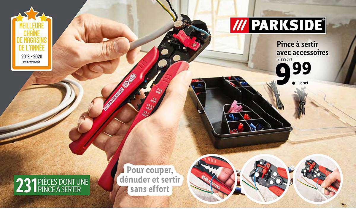 Pince à Sertir Avec Accessoires Parkside