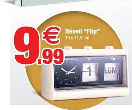 réveil flip