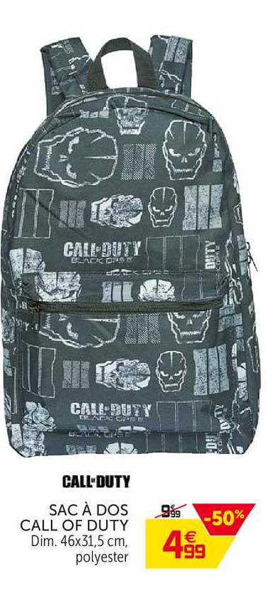 sac à dos call of duty