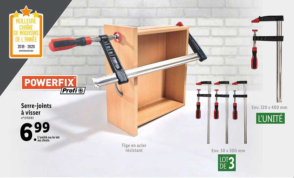 serre joints à visser powerfix