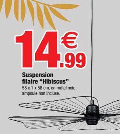 Suspension Filaire Hibiscus