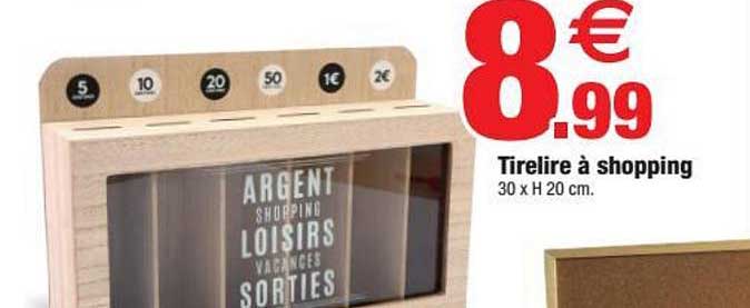 tirelire à shopping