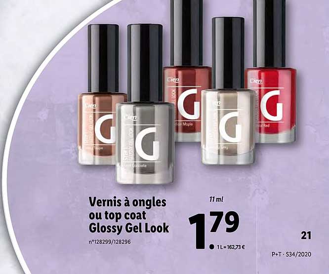 Vernis à Ongles Ou Top Coat Glossy Gel Look