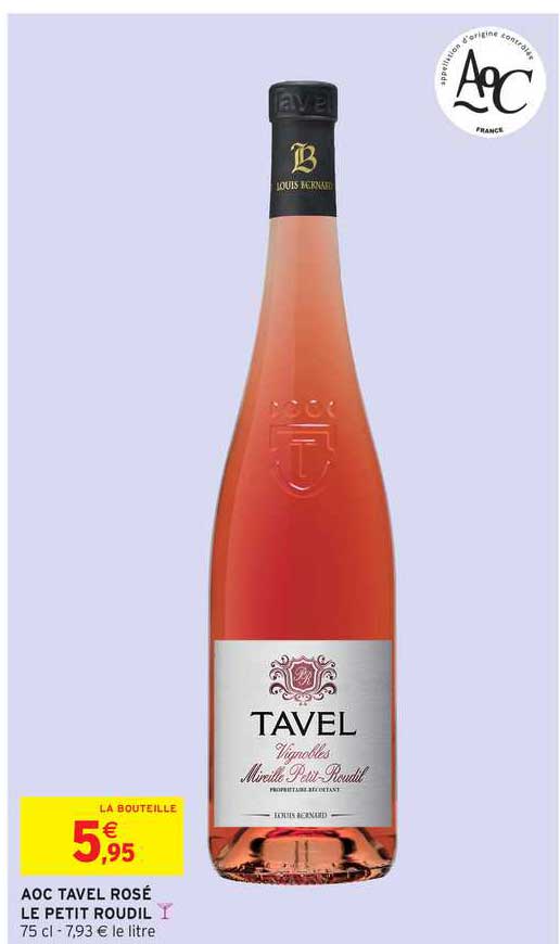 Aoc Tavel Rosé Le Petit Roudil