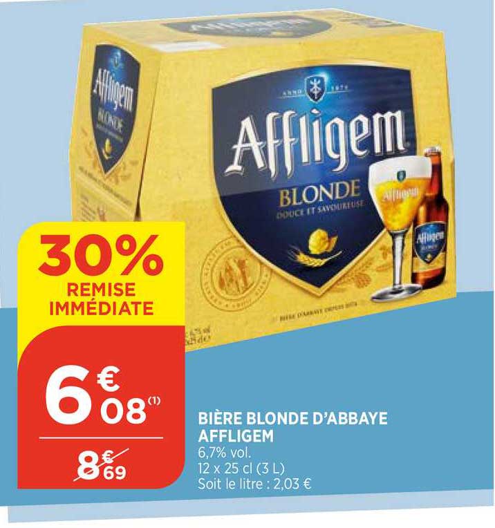 Bière Blonde D'abbaye Affligem