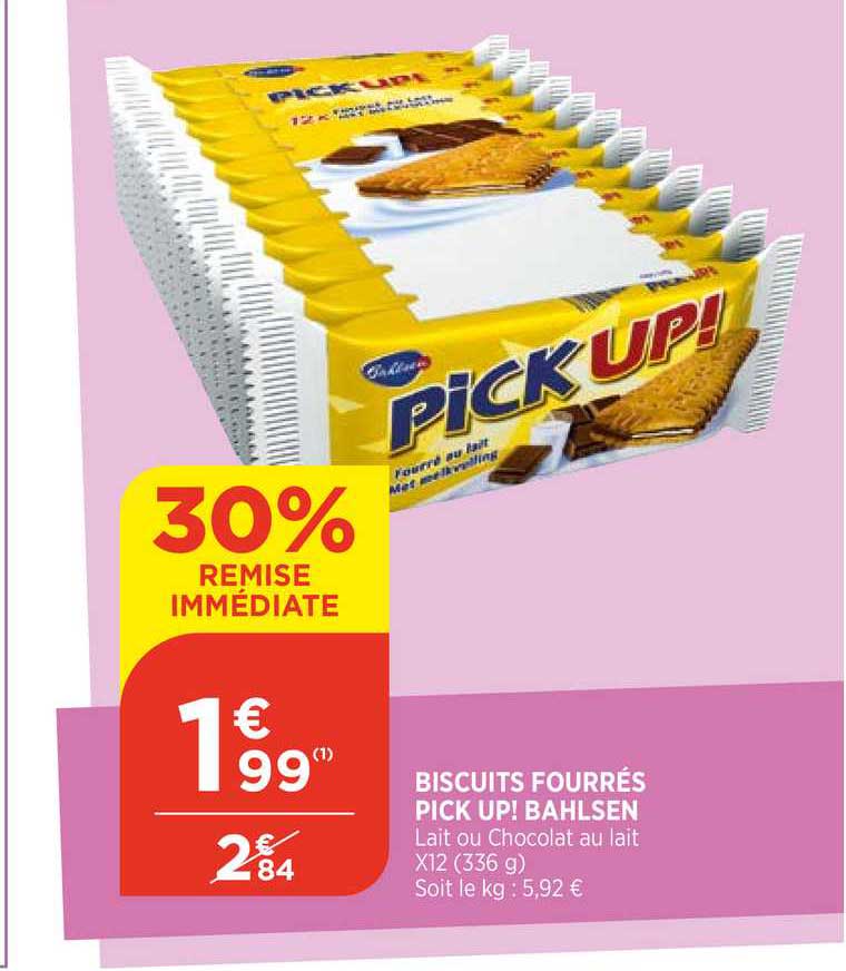biscuits fourrés pick up! bahlsen