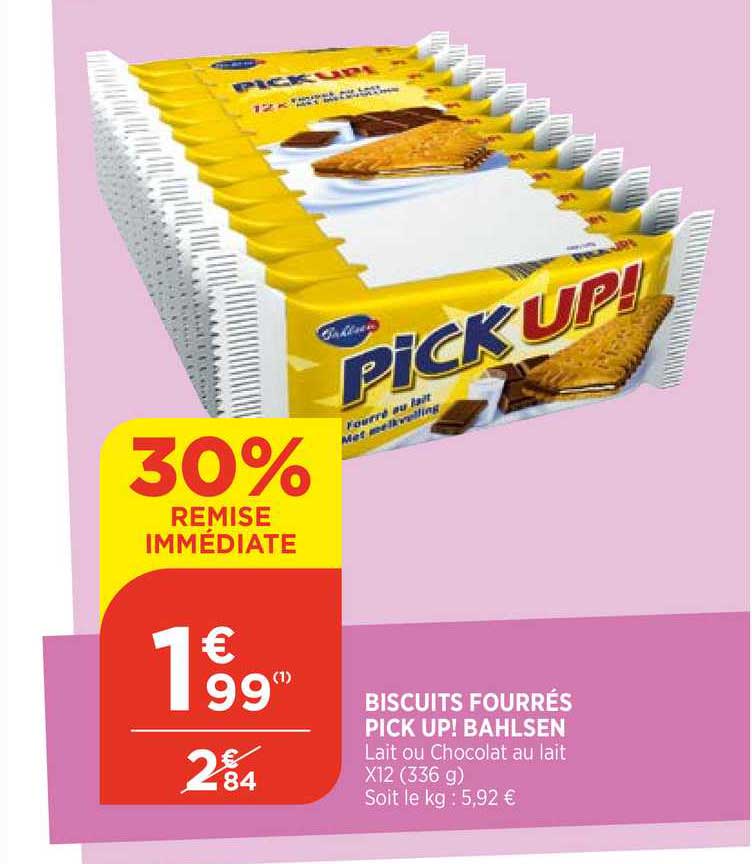 biscuits fourrés pick up! bahlsen