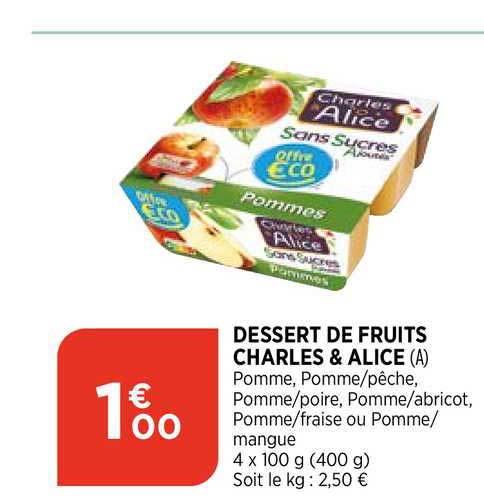 Dessert De Fruits Charles & Alice