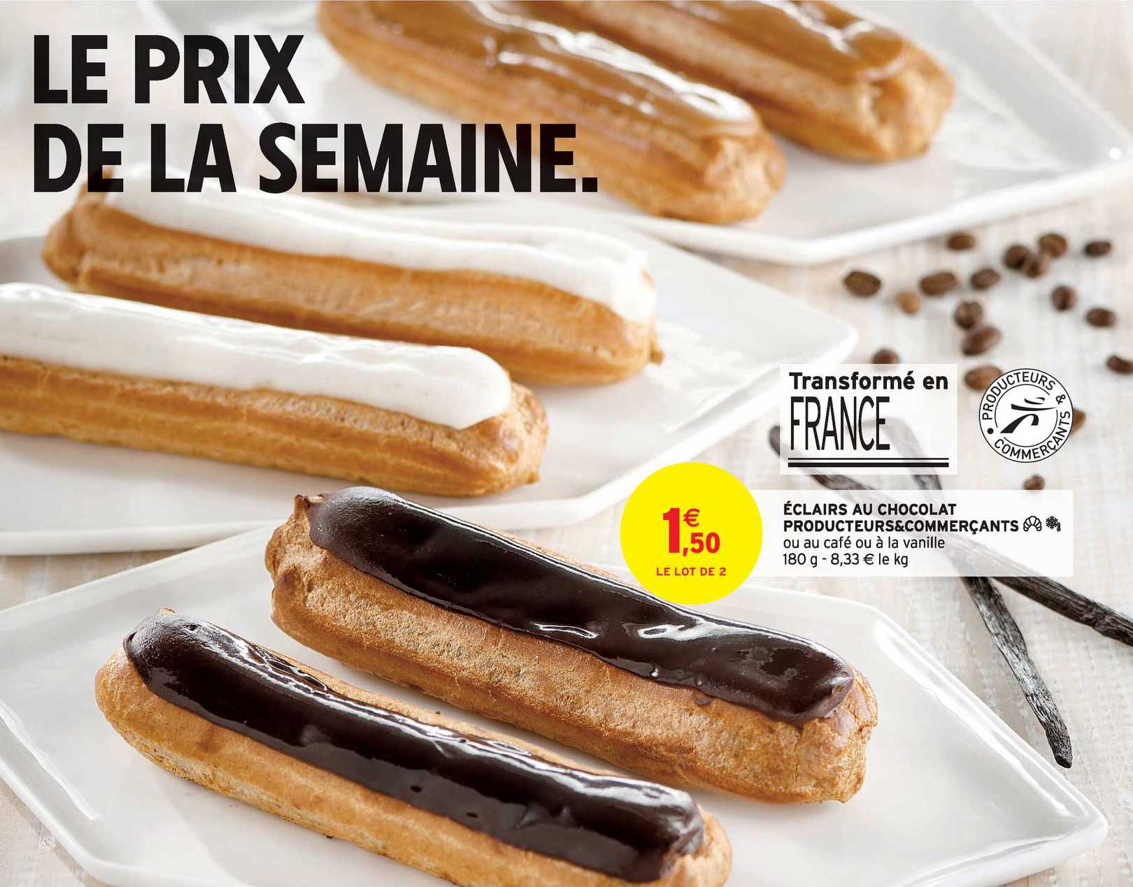 éclairs au chocolat producteurs & commerçants