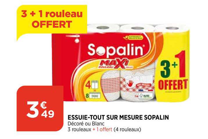 essuie-tout sur mesure sopalin