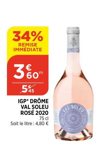 igp drôme val soleu rosé 2020