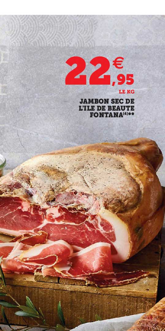 jambon sec  de l'île de beauté fontana