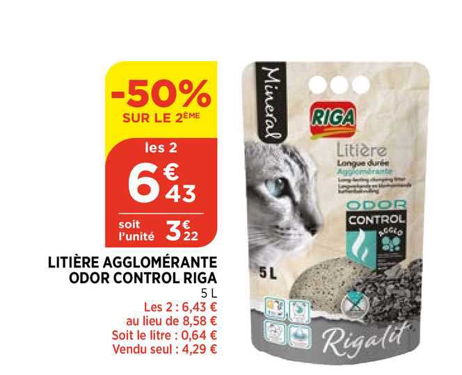 litière agglomérante odor control riga