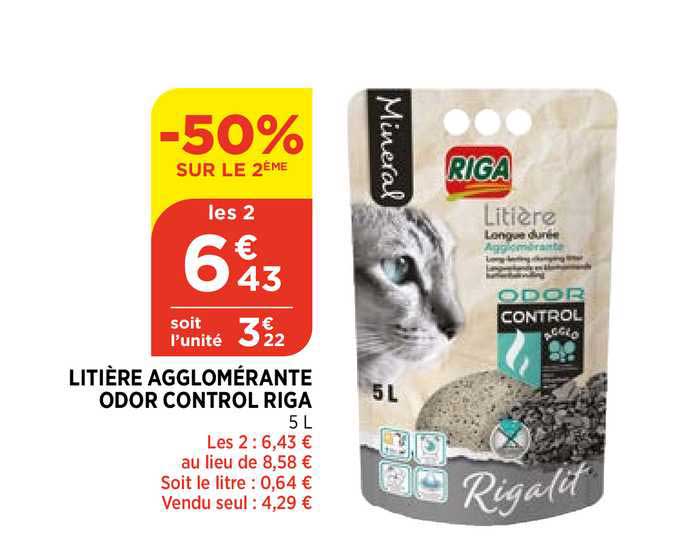 litière agglomérante odor control riga