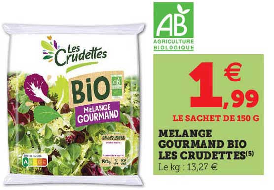 Mélange Gourmand Bio Les Crudettes
