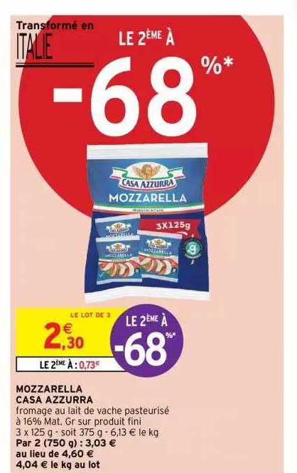 mozzarella casa azzurra