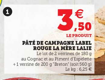 pâté de campagne label rouge la mère lalie
