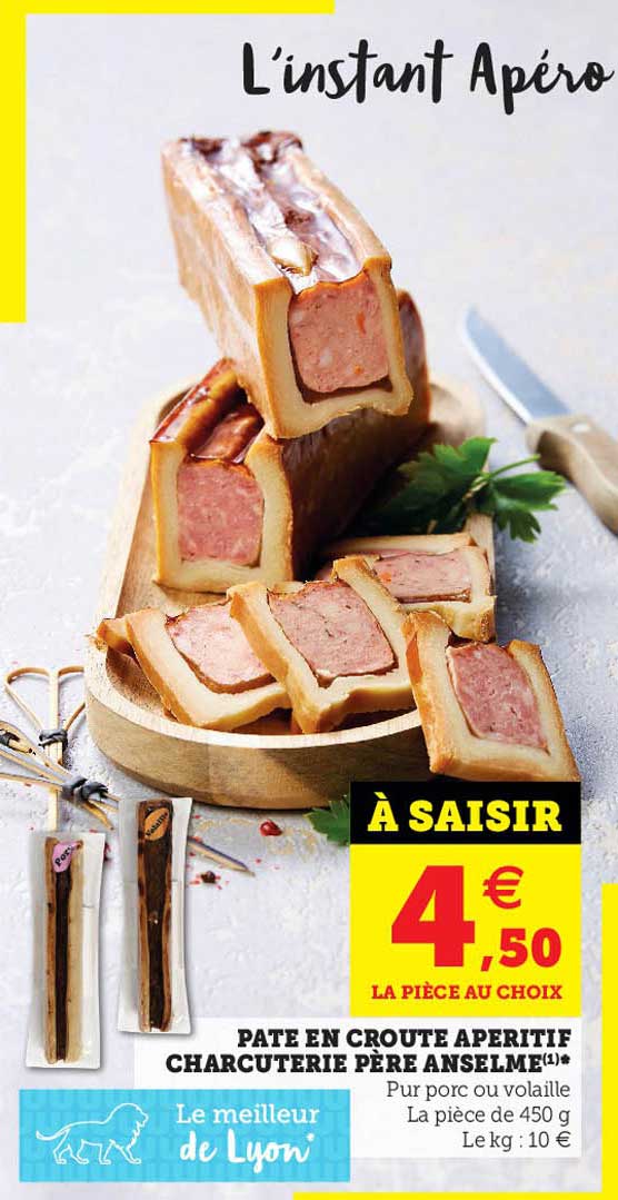 Pâté En Croûte Apéritif Charcuterie Père Anselme