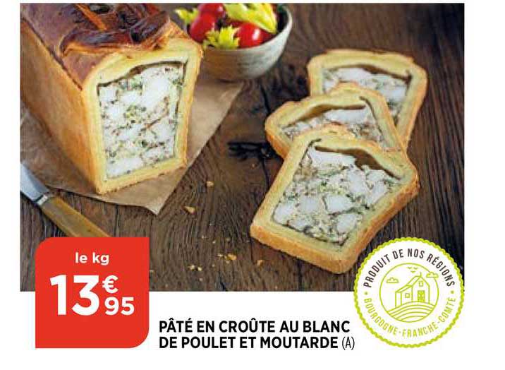 Pâté En Croûte Au Blanc De Poulet Et Moutarde
