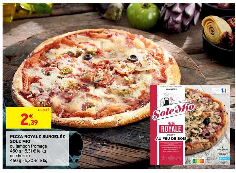 pizza royale surgelée sole mio
