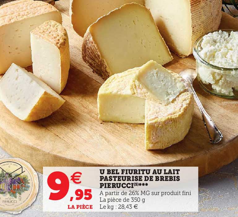 u bel fiuritu au lait pasteurisé de brébis pierucci